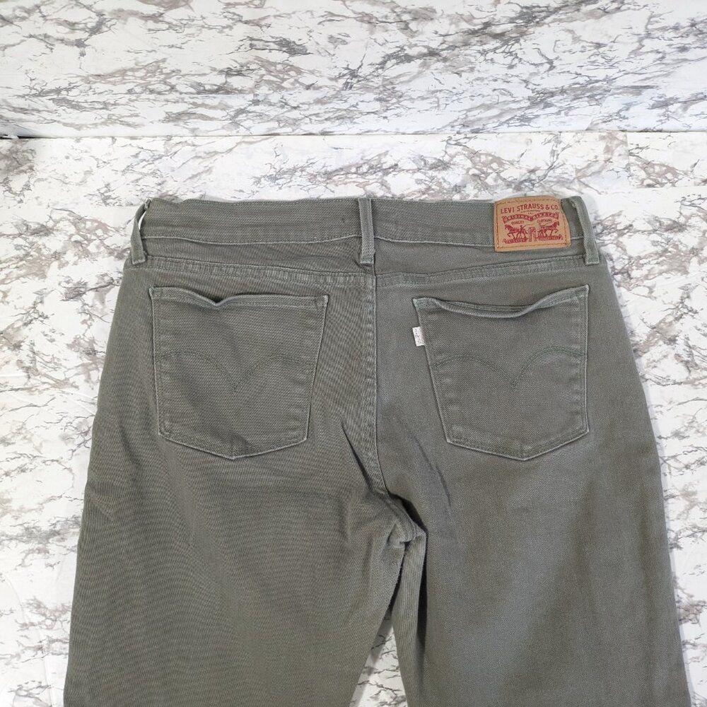 Levis 710 Super Skinny Olive Green sz 31 - Picture 3 of 7